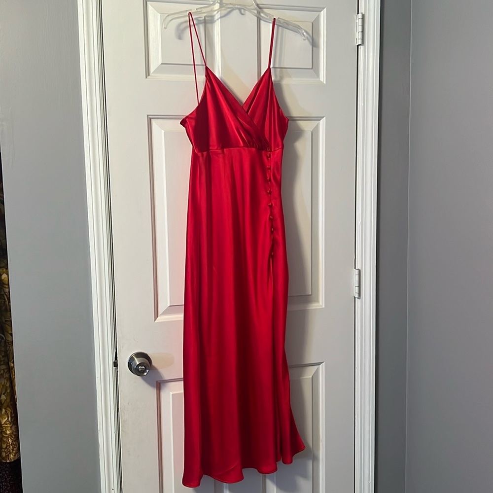 Zara Vibrant Red Maxi Dress